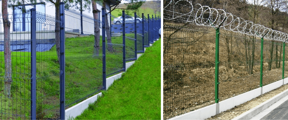 montáž podhrabových desek k plotovým panelům 