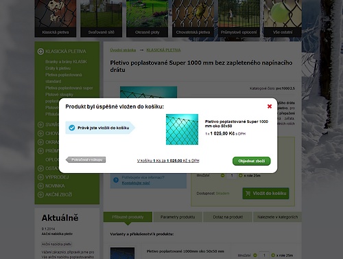 Nákup levného plotu