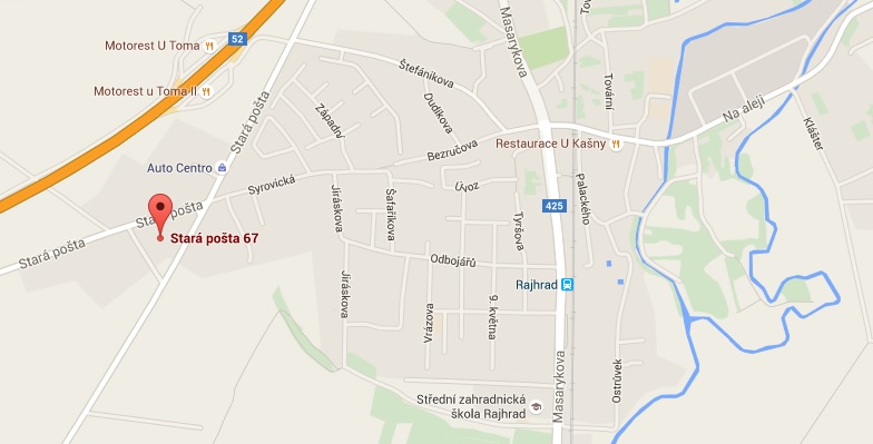 Výdejní místo e-shopu levné-oplocení v Rajhradě u Brna na adrese Stará pošta 67