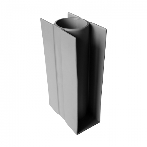 Plastový držiak podhrabovej dosky výšky 300 mm na priemer stĺpika 48 mm