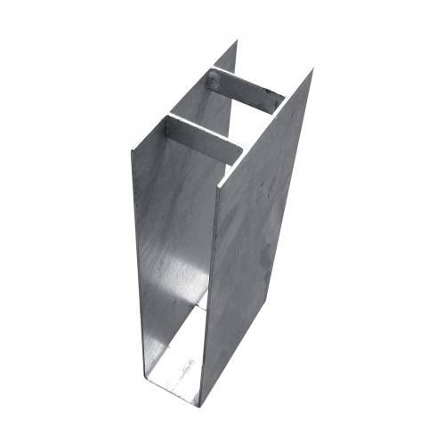 Galvanized holder of the chin plate continuous 30 cm for 48 mm post