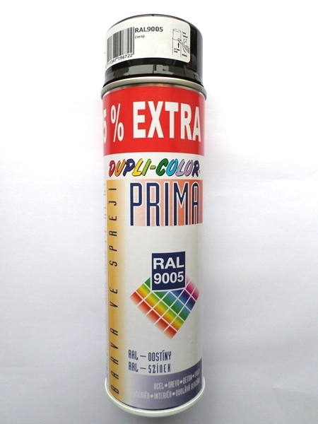 Motip Dupli-color Prima RAL 9005 černá mat 500 ml