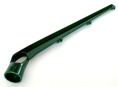 Bavolet na 3 řady ostnatého drátu pro sloupek o průměru 48 mm poplastovaný v zelené barvě RAL 6005
