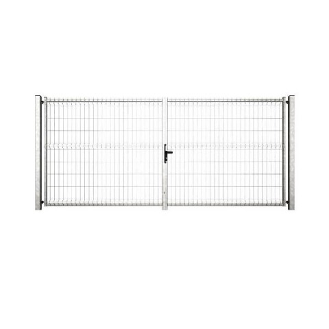 Dvoukřídlá pozinkovaná brána BRAVO 3D 4000/1530 mm