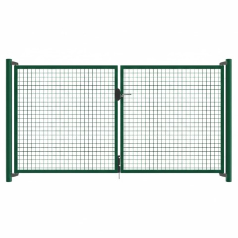 Brána FORTINET dvoukřídlá poplastovaná 4000/1950 mm v barvě zelené