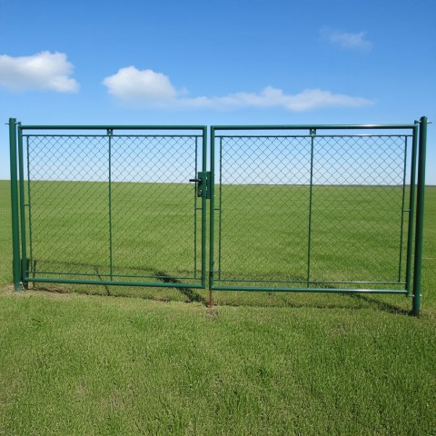 Brána PRIMA poplastovaná 3600/1800 mm v barvě zelené RAL 6005