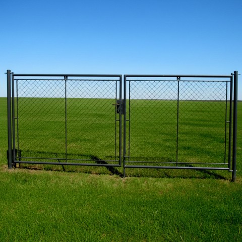 Brána PRIMA poplastovaná 3600/1000 mm v barvě antracitově šedé RAL 7016