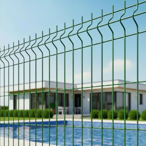 Plotový panel BRAVO 3D LIGHT poplastovaný 1530 mm v zelené barvě RAL 6005