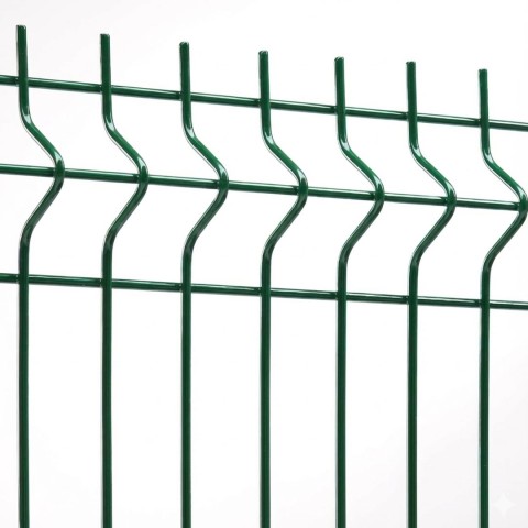 Plotový panel BRAVO 3D poplastovaný 1230 mm v zelené barvě RAL 6005