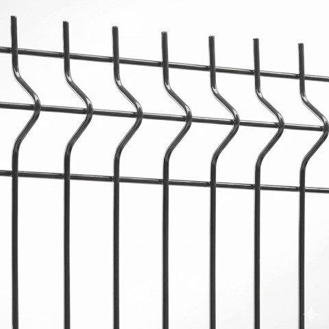 Plotový panel BRAVO 3D poplastovaný 2230 mm v barvě antracitové šedé RAL 7016