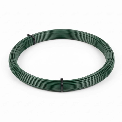 Drát vázací poplastovaný 2,0 mm/50 m v zelené barvě RAL 6005