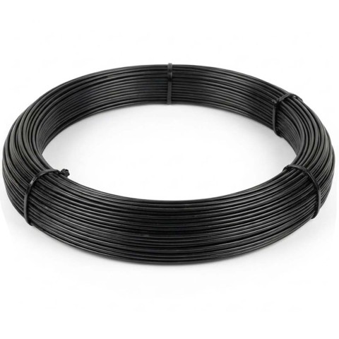 Drát napínací poplastovaný 78 m v barvě RAL 7016 antracitová šedá