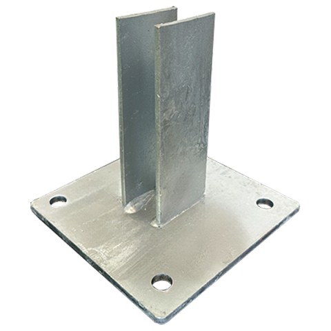 Kotevní patka ZN na obdélníkový sloupek 40×60 mm do betonu