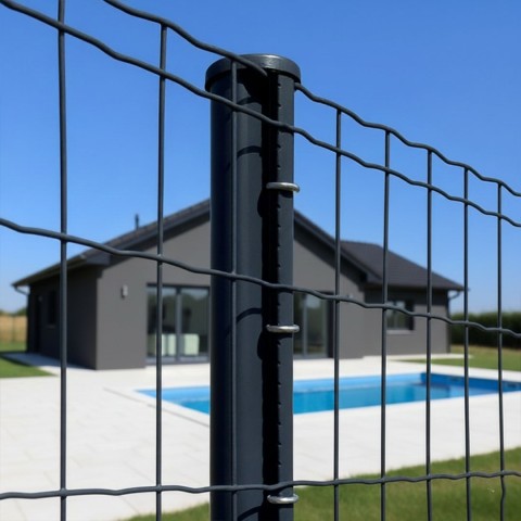 Plotový sloupek CLIP 48/1700 mm ke svařovaným sítím v barvě antracit