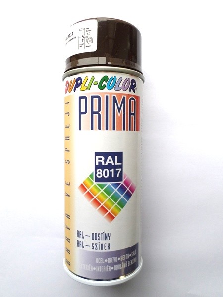 Univerzální korekční sprej PRIMA RAL 8017 - čokoládová hnědá