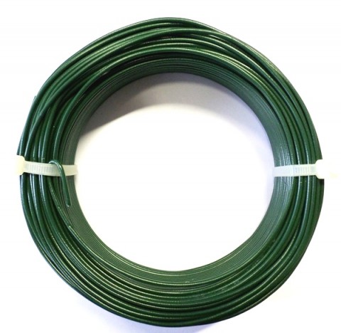 Drát vázací poplastovaný 2,0 mm/50 m v zelené barvě RAL 6005